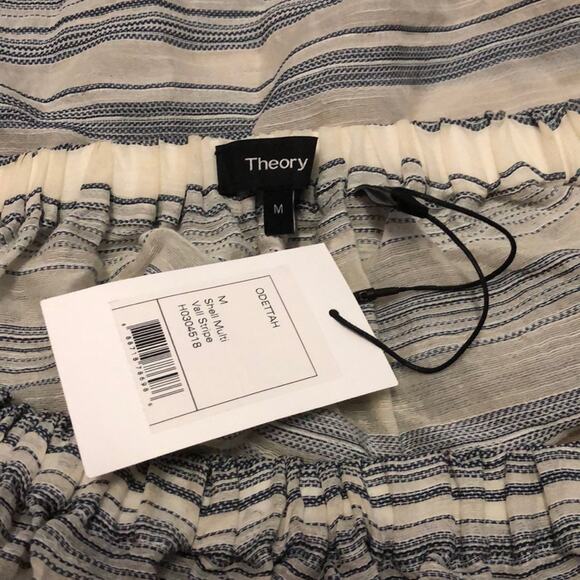 Theory Striped Blouse Size Medium - Picture 4 of 4